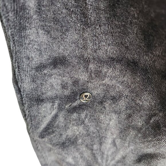 Lululemon Pants Women's 6 Gray Grey Warm Down Jogger Velour Pockets Sweatpants - Picture 8 of 9